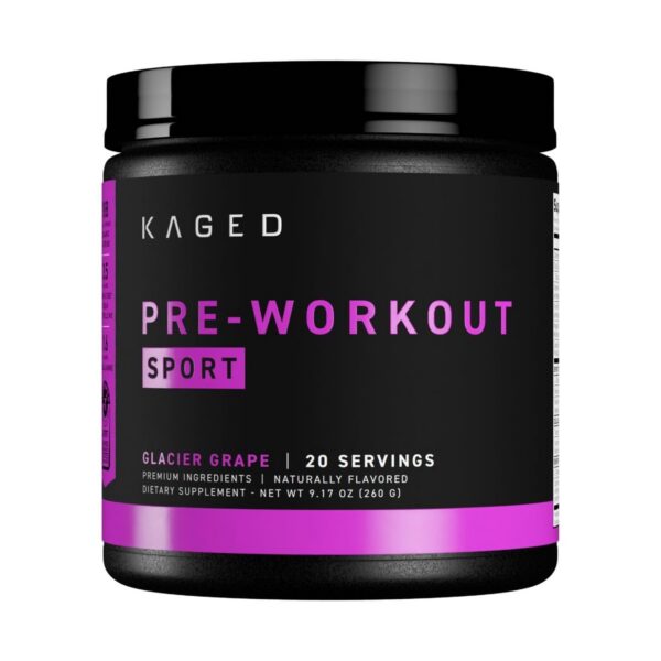 Version 1.0.0 Kaged Sport Pre Workout Glacier Grape frente