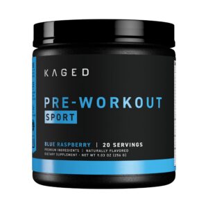 Frontal de Kaged Sport Pre Workout Powder Blue Razz