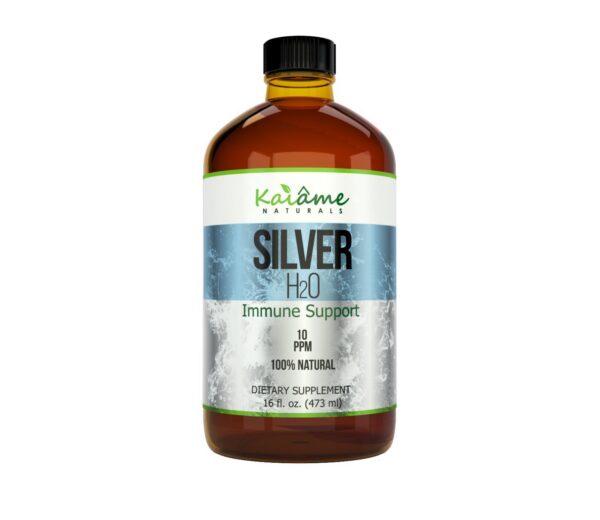 Version 1.0.0 Kaiame Naturals plata coloidal botella de vidrio
