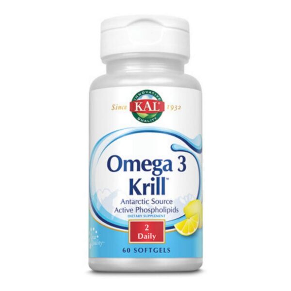 Frente de Kal Omega 3 Krill cápsulas