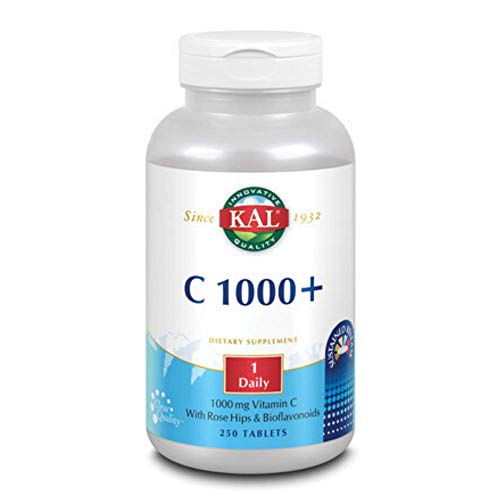 KAL C-1000 Plus vitamina C 250 tabletas protección antioxidante