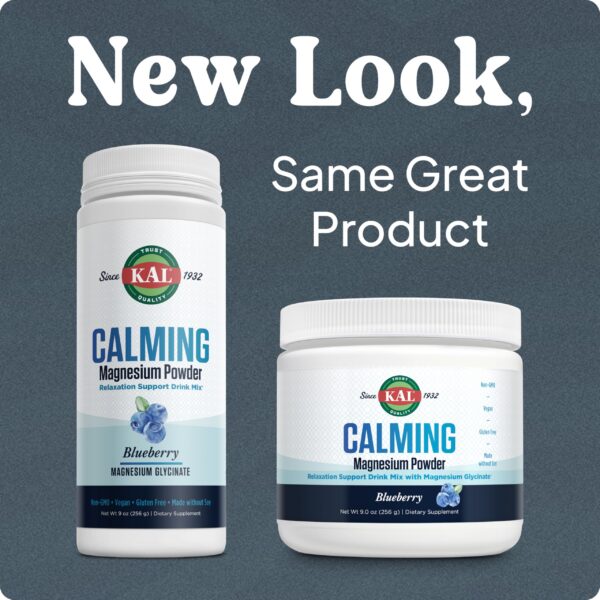 Detalle de la etiqueta de KAL Magnesium Powder