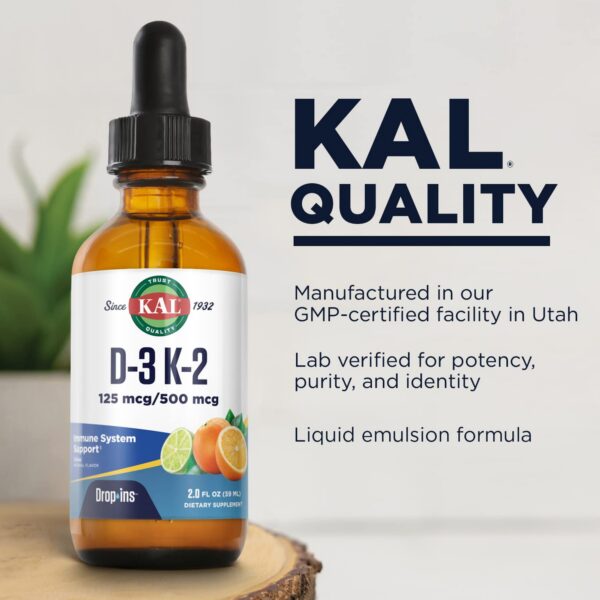 KAL D3-K2 DropIns etiqueta trasera