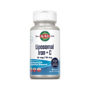 Frasco de KAL hierro liposomal con vitamina C