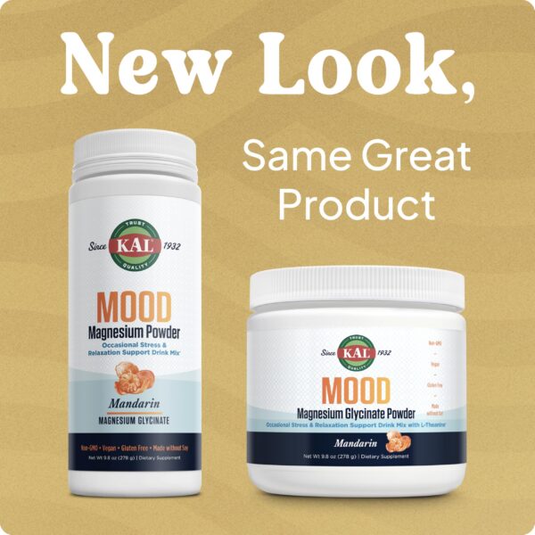 Caja de KAL Mood Magnesium Powder con sabor mandarina