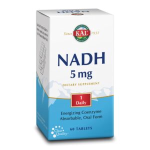 Frasco de NADH KAL con etiqueta