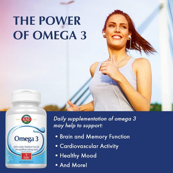 Cápsulas blandas de Omega 3 de KAL