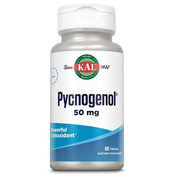 Etiqueta frontal KAL Pycnogenol 50 mg