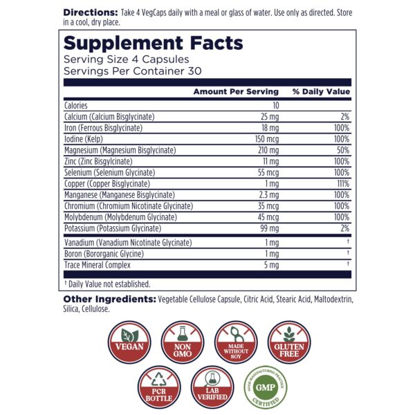 Etiqueta frontal de KAL Total Mineral Plus