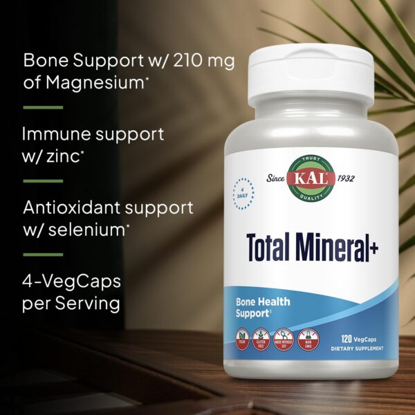 Version 1.0.0 Frasco con cápsulas de KAL Total Mineral Plus