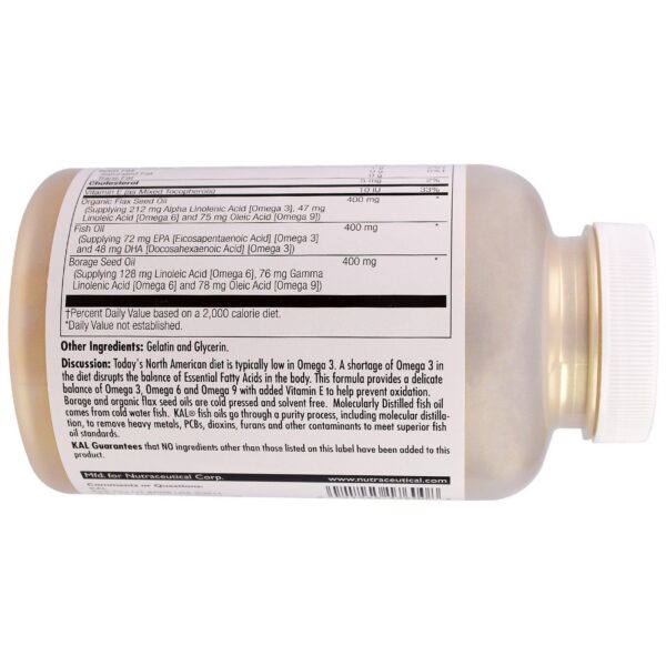 Version 1.0.0 Frasco Kal Ultra Omega 3-6-9 100 cápsulas blandas