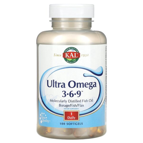 Version 1.0.0 Frente Kal Ultra Omega 3-6-9 100 cápsulas blandas