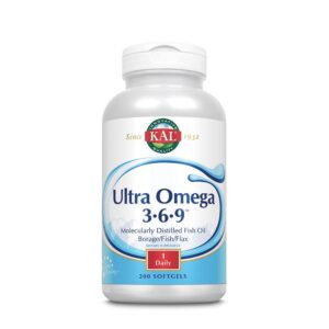 KAL Ultra Omega 3-6-9 etiqueta frasco