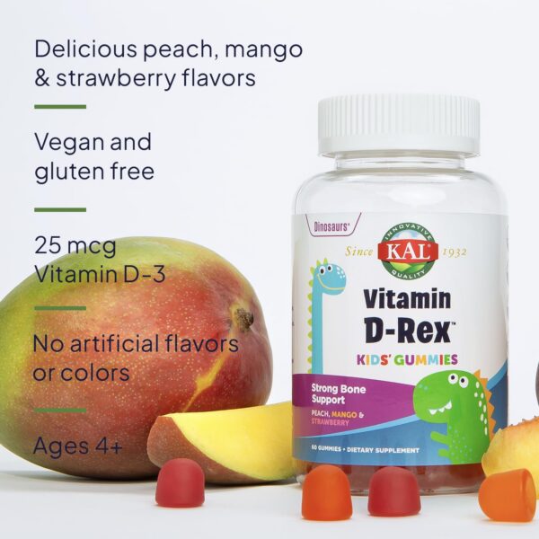 Version 1.0.0 KAL Vitamin D-Rex cápsulas gomosas y caja