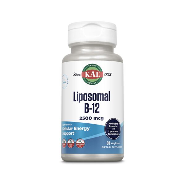 KAL vitamina b12 liposomal cápsulas veganas alta absorción