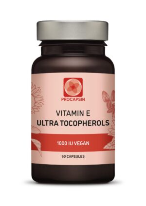 Cápsulas veganas de vitamina E Kala 1000 IU y tocopheroles