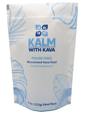 Version 1.0.0 Kalm Kava Pouni Ono 4oz paquete para relajación natural