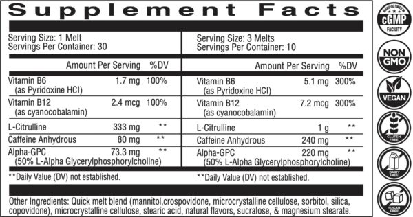 Melta sublingual disolviéndose bajo la lengua