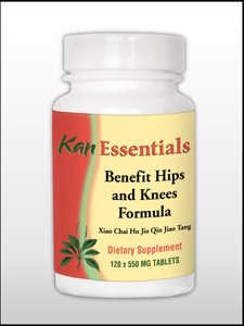 Frasco Kan Herbs Essentials para salud de caderas y rodillas