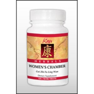 Frasco de Kan Herbs Women's Chamber suplemento herbal femenino