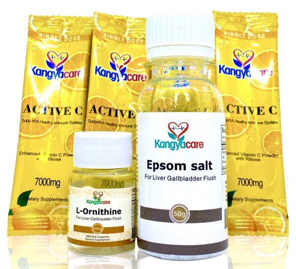 Kangyacare detox hígado vesícula biliar kit limpieza 1 noche