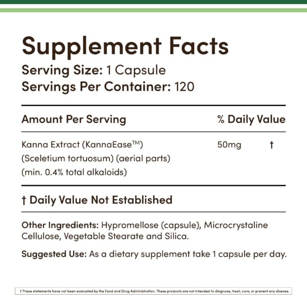 Kanna Sceletium tortuosum Double Wood suplemento