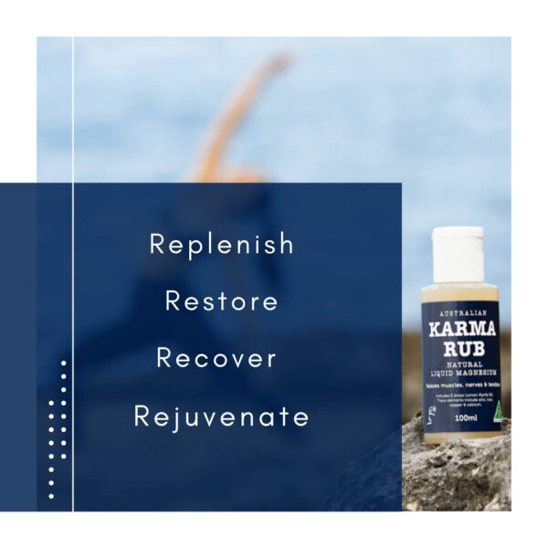 Karma Rub etiqueta y frasco 100 ml