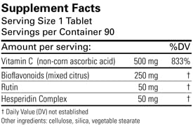 Etiqueta frontal de Karuna C-Plex 90 tabletas