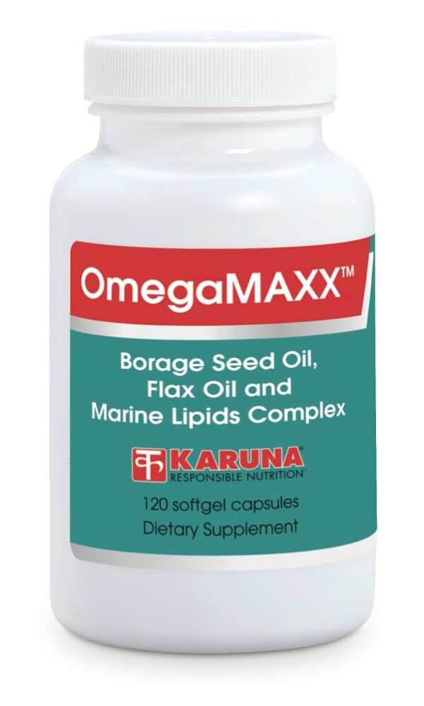 Frente de Karuna OmegaMAXX 120 cápsulas blandas