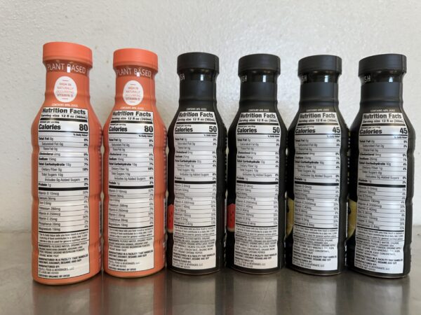 Botellas KARVIVA con colores de sabor