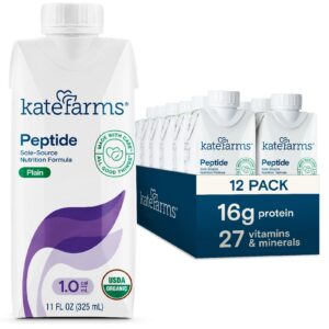 Kate Farms fórmula orgánica Peptide 1.0 paquete 12 unidades