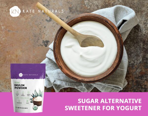 Kate Naturals inulina orgánica planta agave para salud digestiva