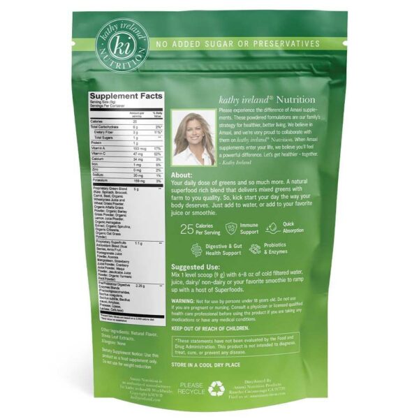 Version 1.0.0 Paquete de Super Greens polvo vegetal Kathy Ireland