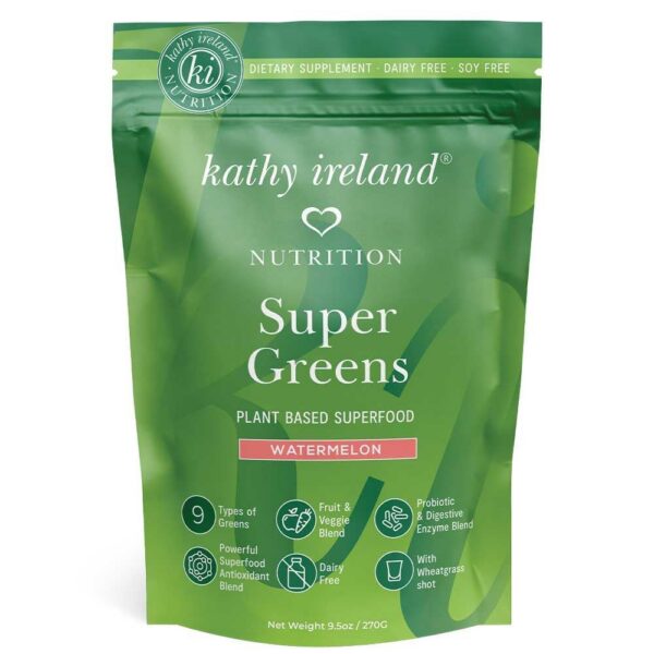 Version 1.0.0 Polvo Super Greens Kathy Ireland sabor sandía