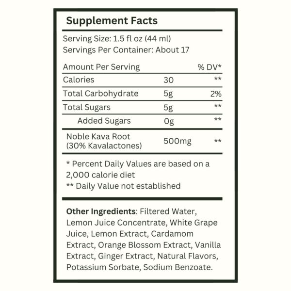 Kava Haven bebida social sin alcohol botella 750ml refrescante