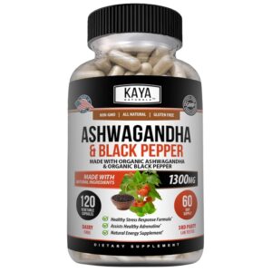 Kaya Naturals ashwagandha frasco frontal
