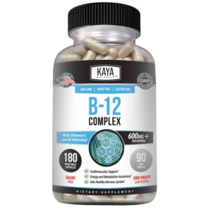 Frente del envase Kaya Naturals B-12 Complex