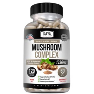 Kaya Naturals cápsulas complejo de 10 hongos premium