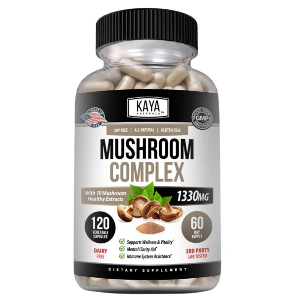 Kaya Naturals cápsulas complejo de 10 hongos premium