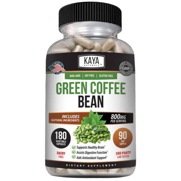 Kaya Naturals extracto café verde suplemento natural 180 cápsulas