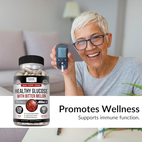 Detalle de envase Kaya Naturals Gluco Bittermelon