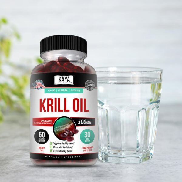 Etiqueta del producto Kaya Naturals Krill Oil