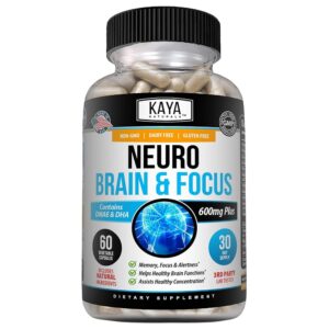 Kaya Naturals Neuro Brain cápsulas frasco frontal