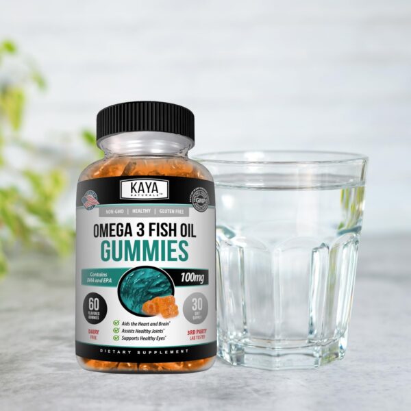 Etiqueta frontal de Kaya Naturals Omega-3