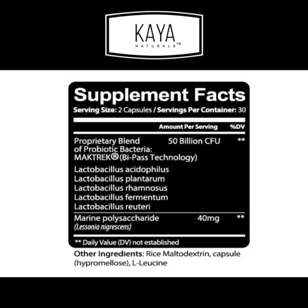Kaya Naturals suplemento natural para salud intestinal y soporte inmunológico