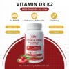 Etiqueta del producto KEN Vitamin D3 K2 para niños