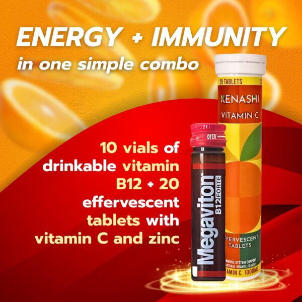 Tabletas efervescentes Kenashi vitamina C con zinc