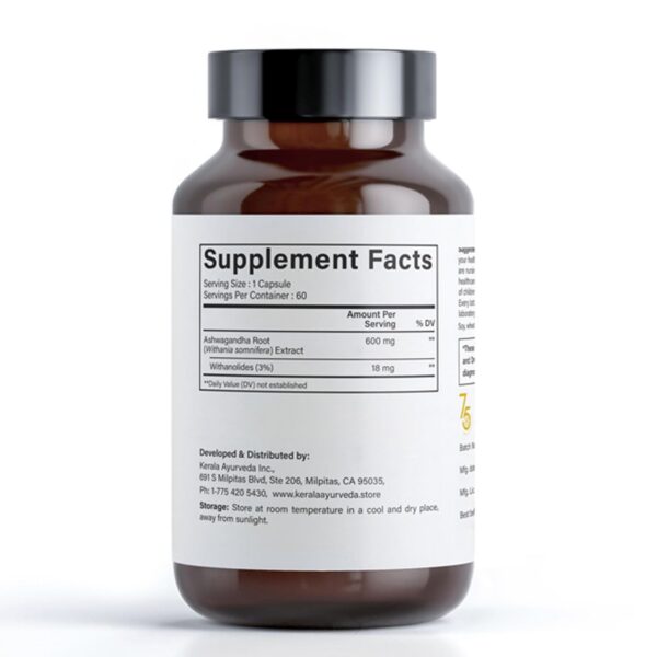 Version 1.0.0 Cápsulas de Ashwagandha Kerala Ayurveda