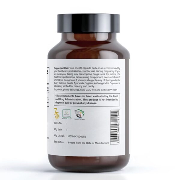 Etiqueta de Kerala Ayurveda Ashwagandha