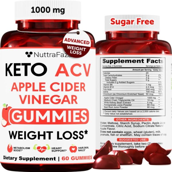 Keto ACV Gummies gomitas rojo suplemento digestivo